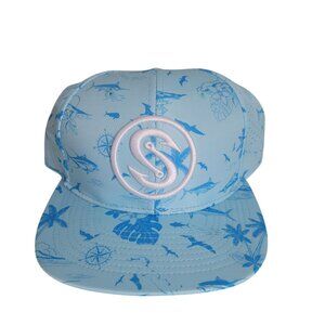 Scales Gear Hooks Pattern Series Fishing Hat Snapback Trucker New with Tags